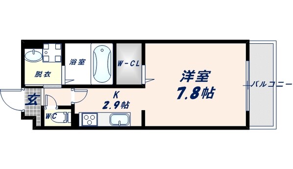 クリエオーレ上小阪の物件間取画像